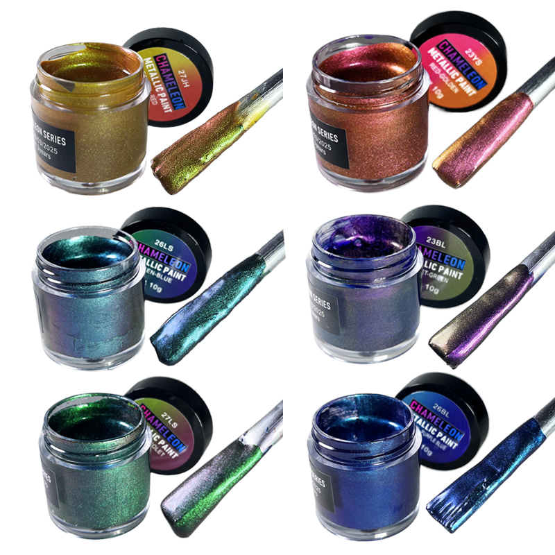 Resin Pigment Set - Ensemble de peinture acrylique métallique caméléon