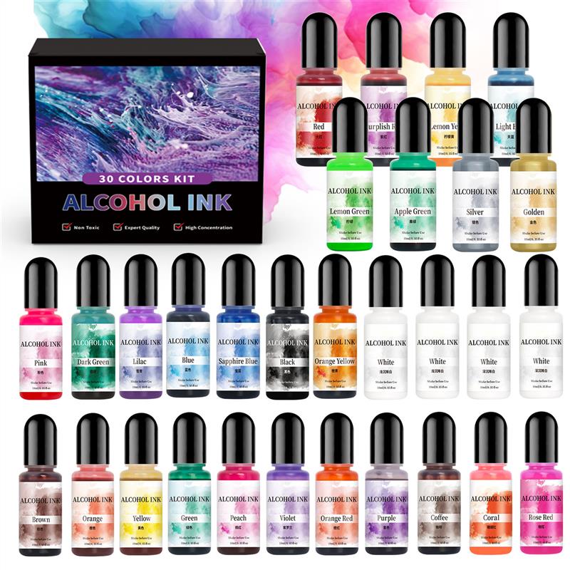 Resin Dye Alcohol - Kit de pigments en résine époxy,