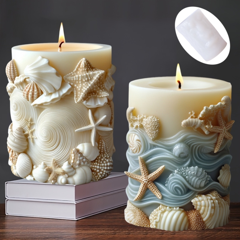 Resin Ocean Wave Mold - Moule cylindrique en silicone pour bougie