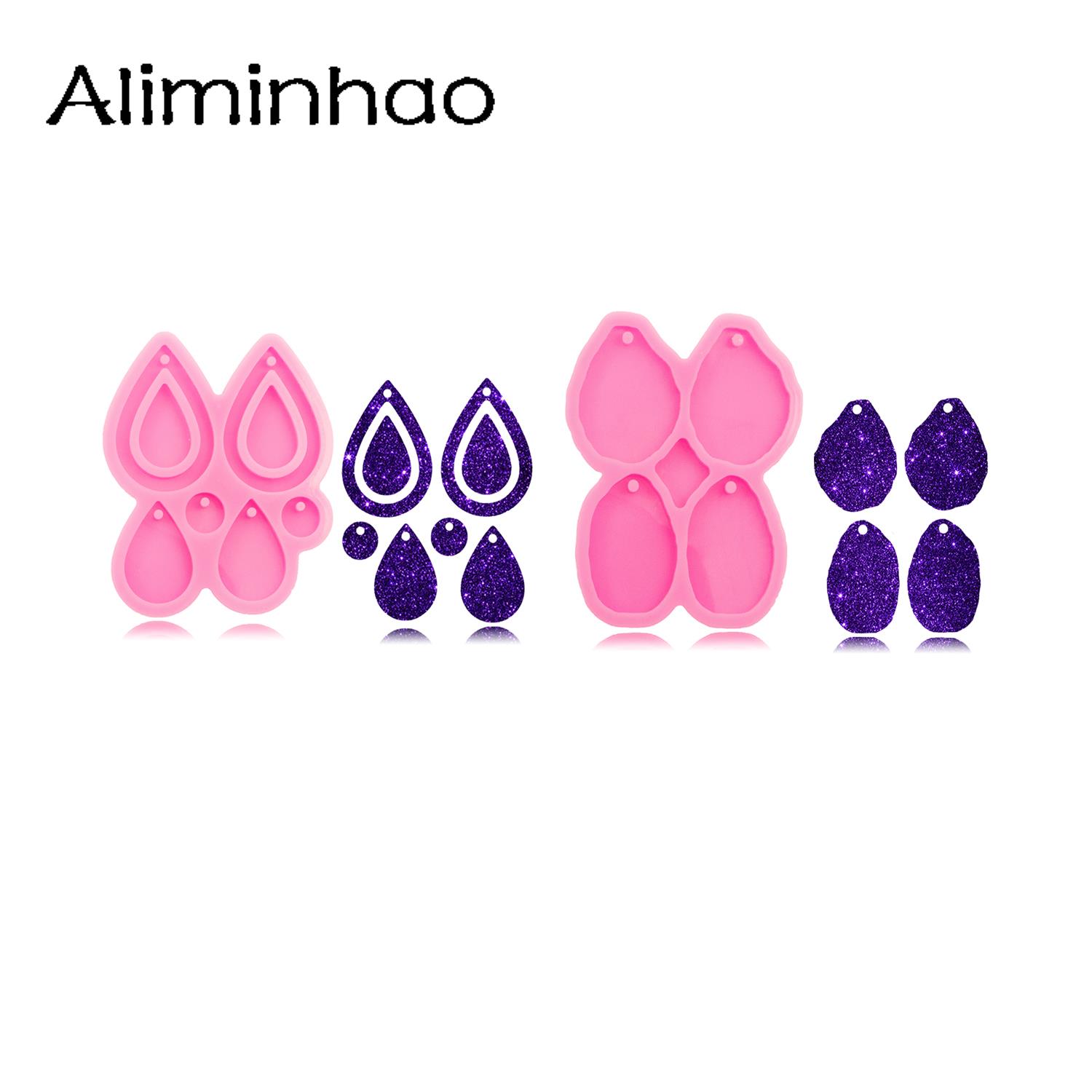 Geode Mold Silicone - DY1085 moules de géode brillants avec
