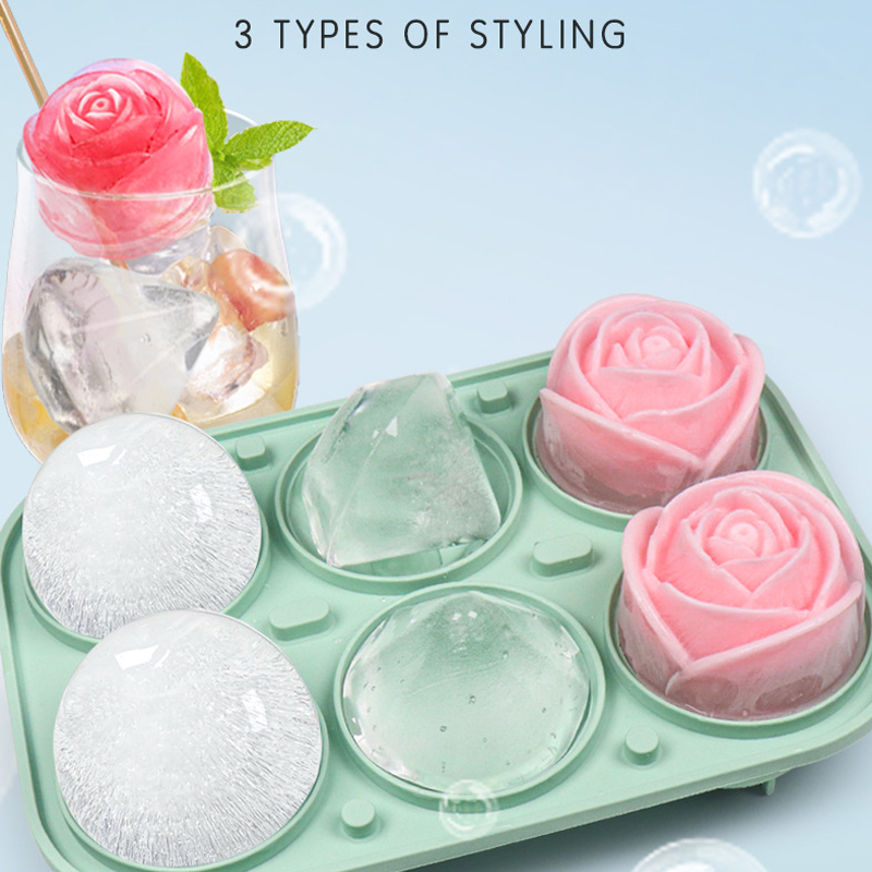 Coaster Mold Round - Moules à glaçons ronds en diamant