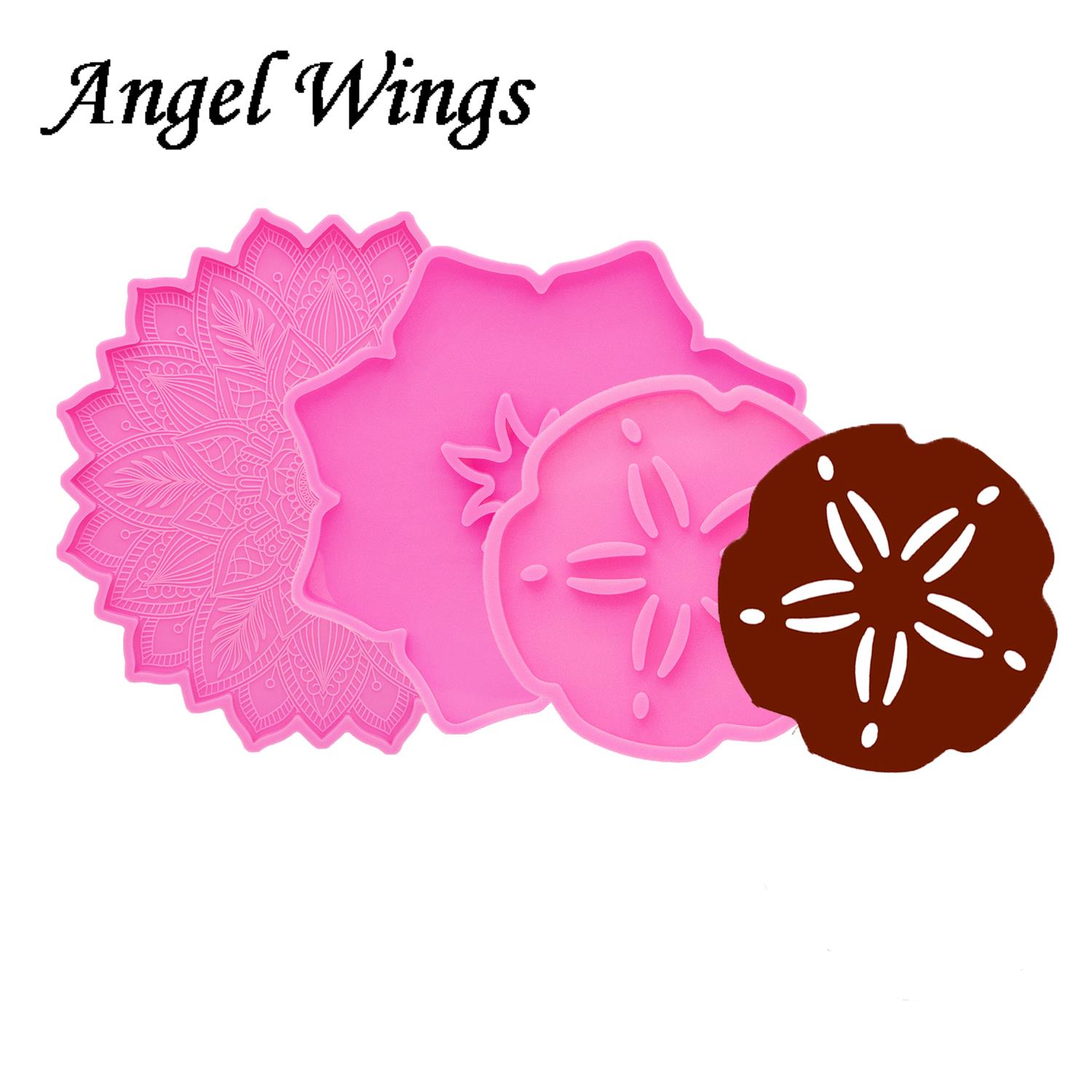 Geode Mold Silicone - Moules en silicone sous-verre de fleurs,