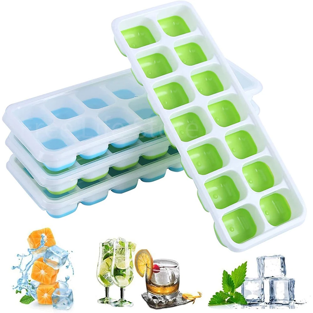 Silicone Mold Tray - Moules à glaçons en silicone réutilisables