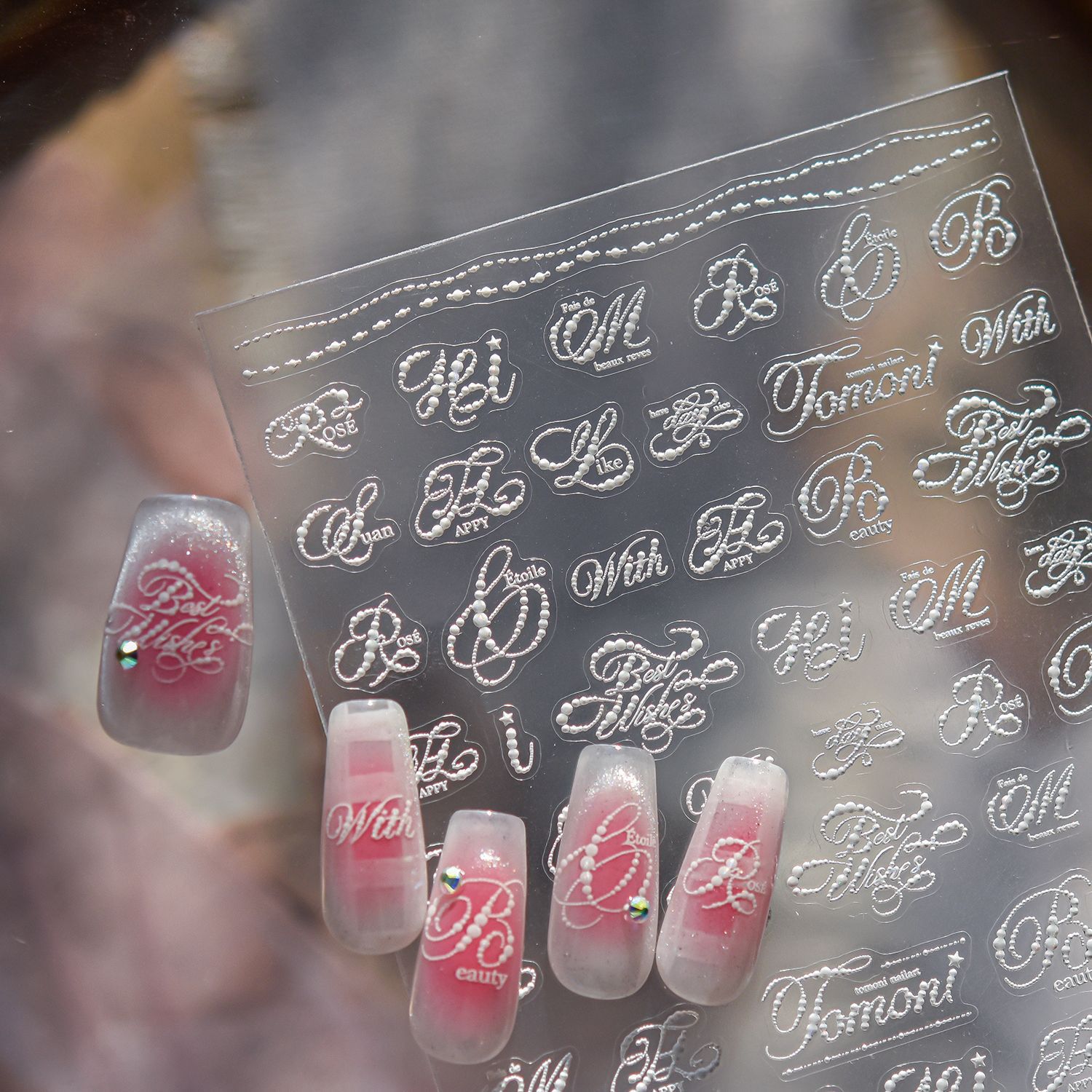 Gold Foil Flakes - 1 autocollant 5D en feuille d'or