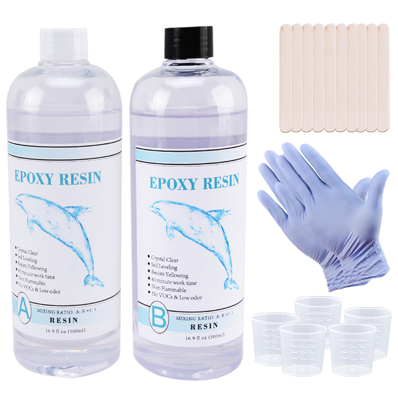 Epoxy Uv Resin Kit - Résine époxy transparente 1:1, résine d'art