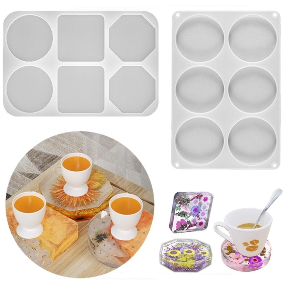 Resin Craft For Beginners - Moule en silicone pour sous-verres créatifs,