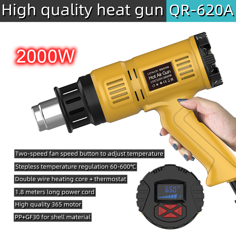 Heat Gun Small - Mini pistolet à Air chaud 2000W,