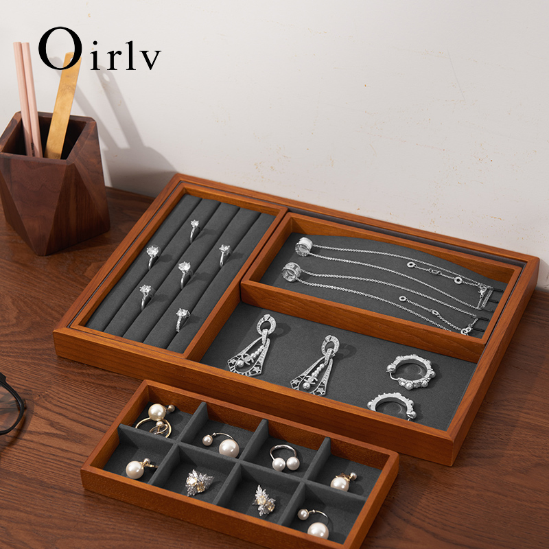 Wood Ring Blank - Oirlv-Présentoir de Bijoux en Bois, pour