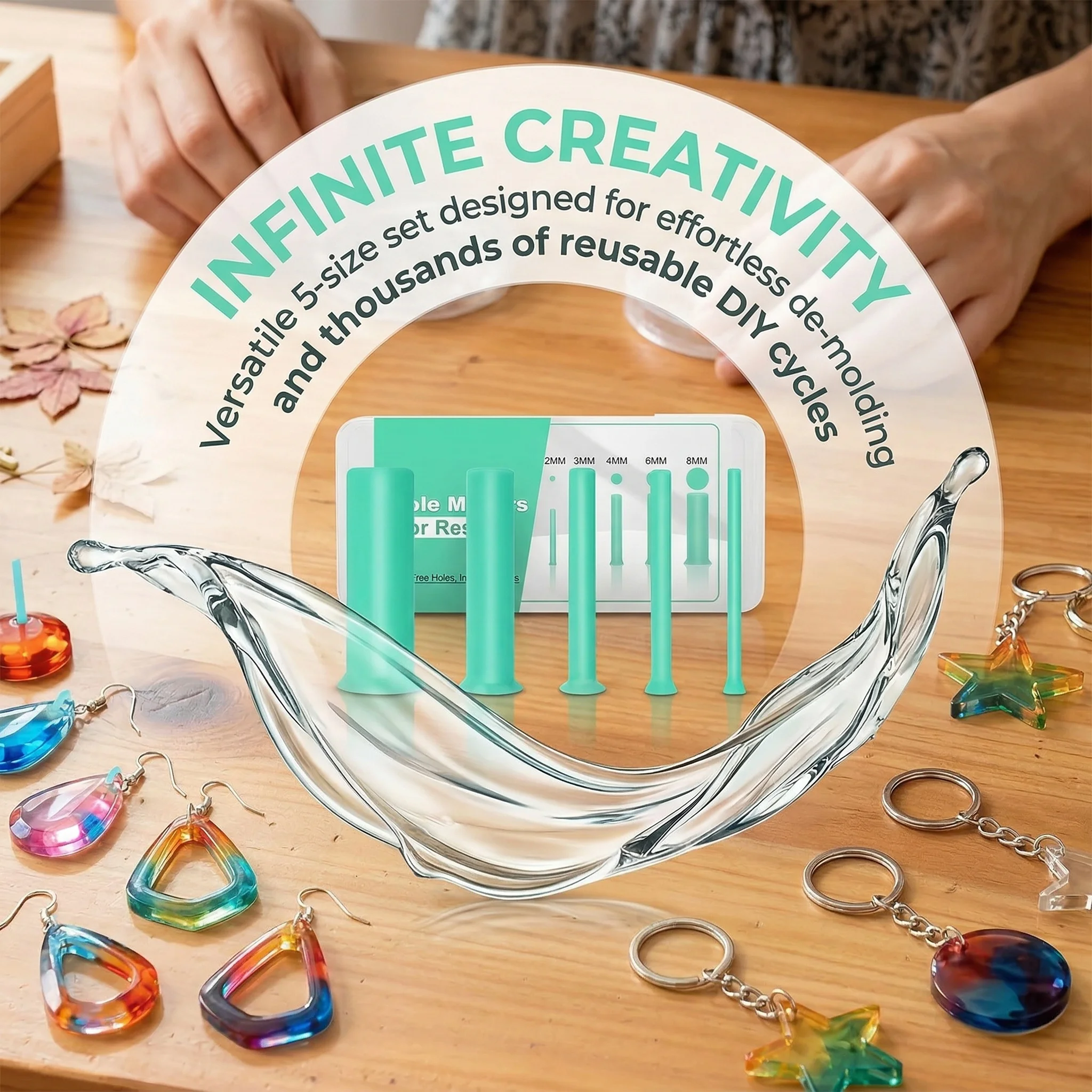 Epoxy Uv Resin Kit - Kit de 35 ouvre-trous en résine