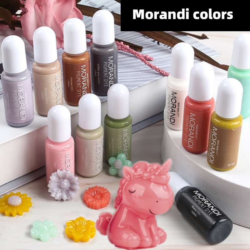 Resin Dye Alcohol - 24 couleurs Morandi couleur Opaque Pigment