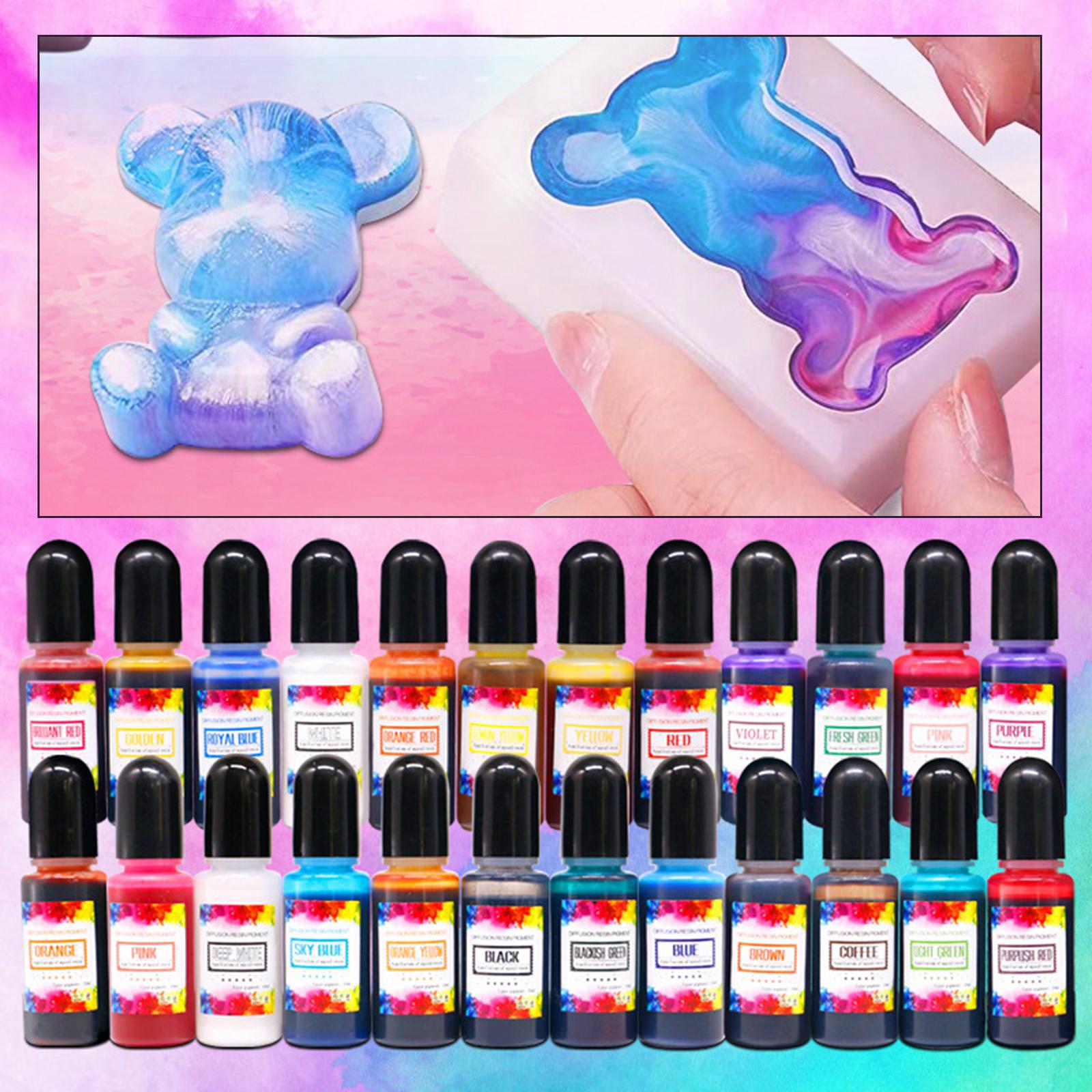 24 pièces d'encres à l'alcool, - Resin Dye Alcohol avis et prix
