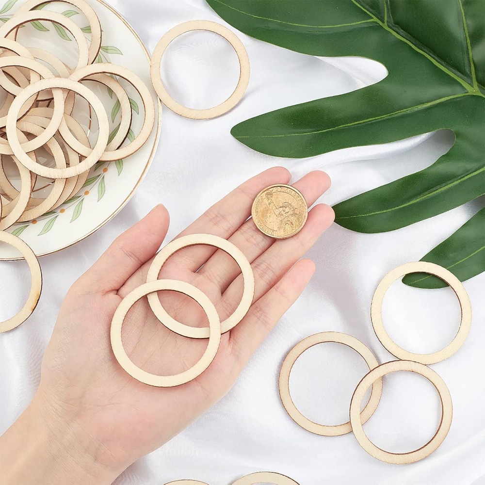 Ornements de cercles en forme  - Wood Ring Blank avis et prix