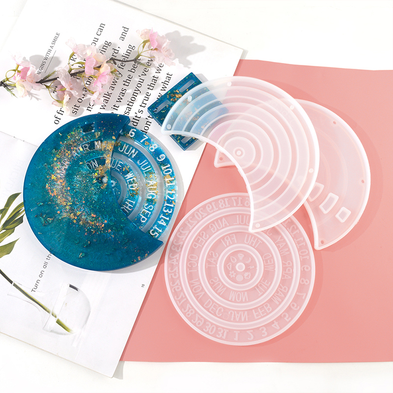 Calendrier perpétuel rotatif e - Resin Ocean Wave Mold avis et prix