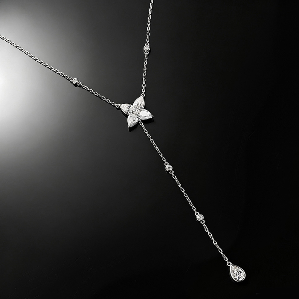 Collier pendentif lariat en mo - Bezels Set Pendant avis et prix