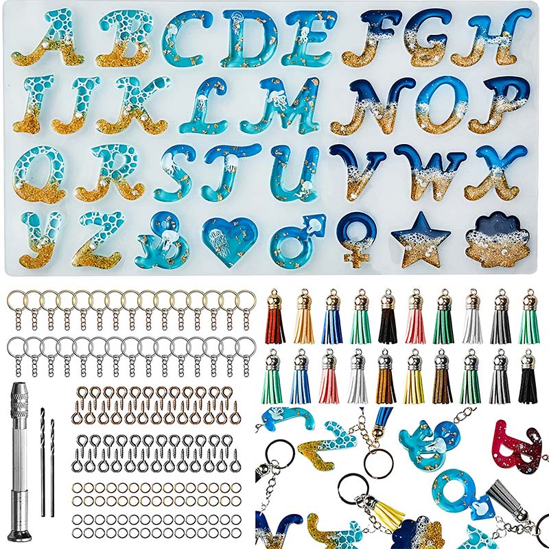 Moule en Silicone de l'alphabe - Resin Jewelry Kit avis et prix
