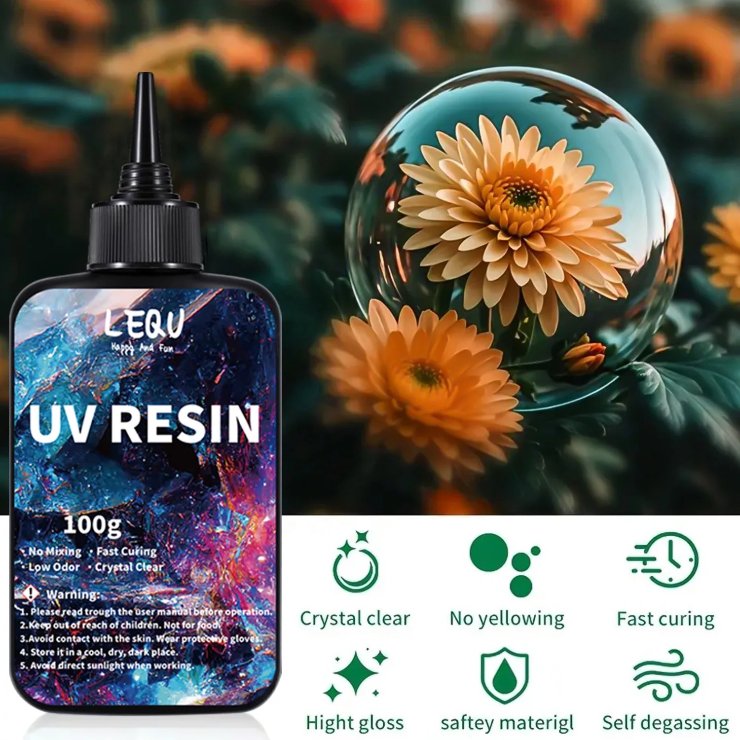 Résine UV transparente 100g, v - Epoxy Uv Resin Kit avis et prix