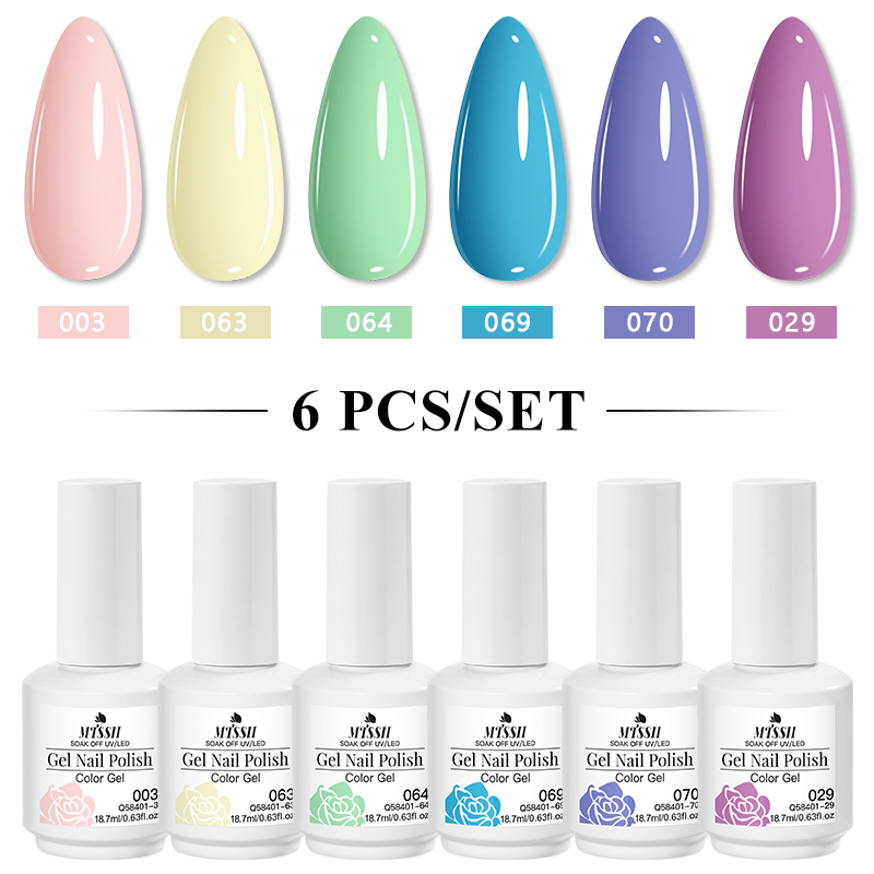 MTSSII – Lot de 6 vernis à ong - Resin Pigment Set avis et prix