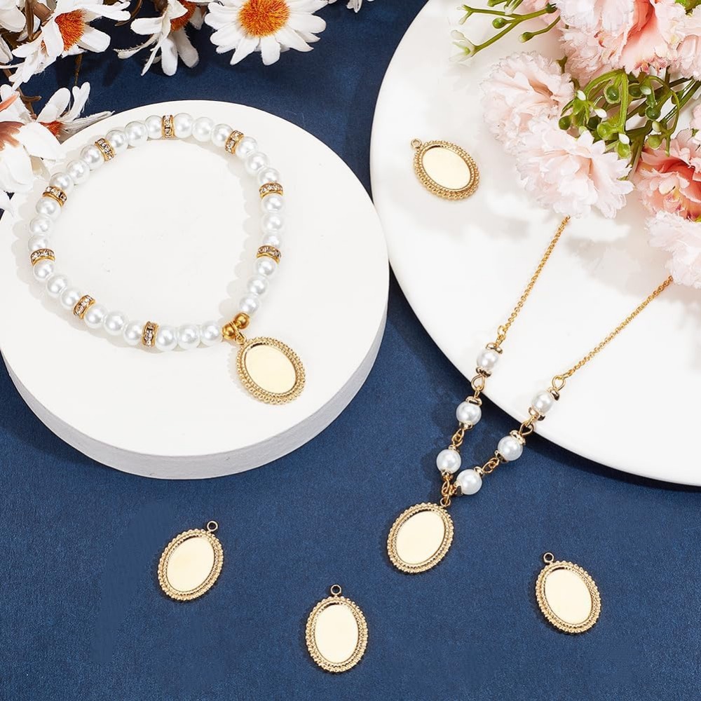 6 pièces Cabochon paramètres b - Bezels Set Pendant avis et prix