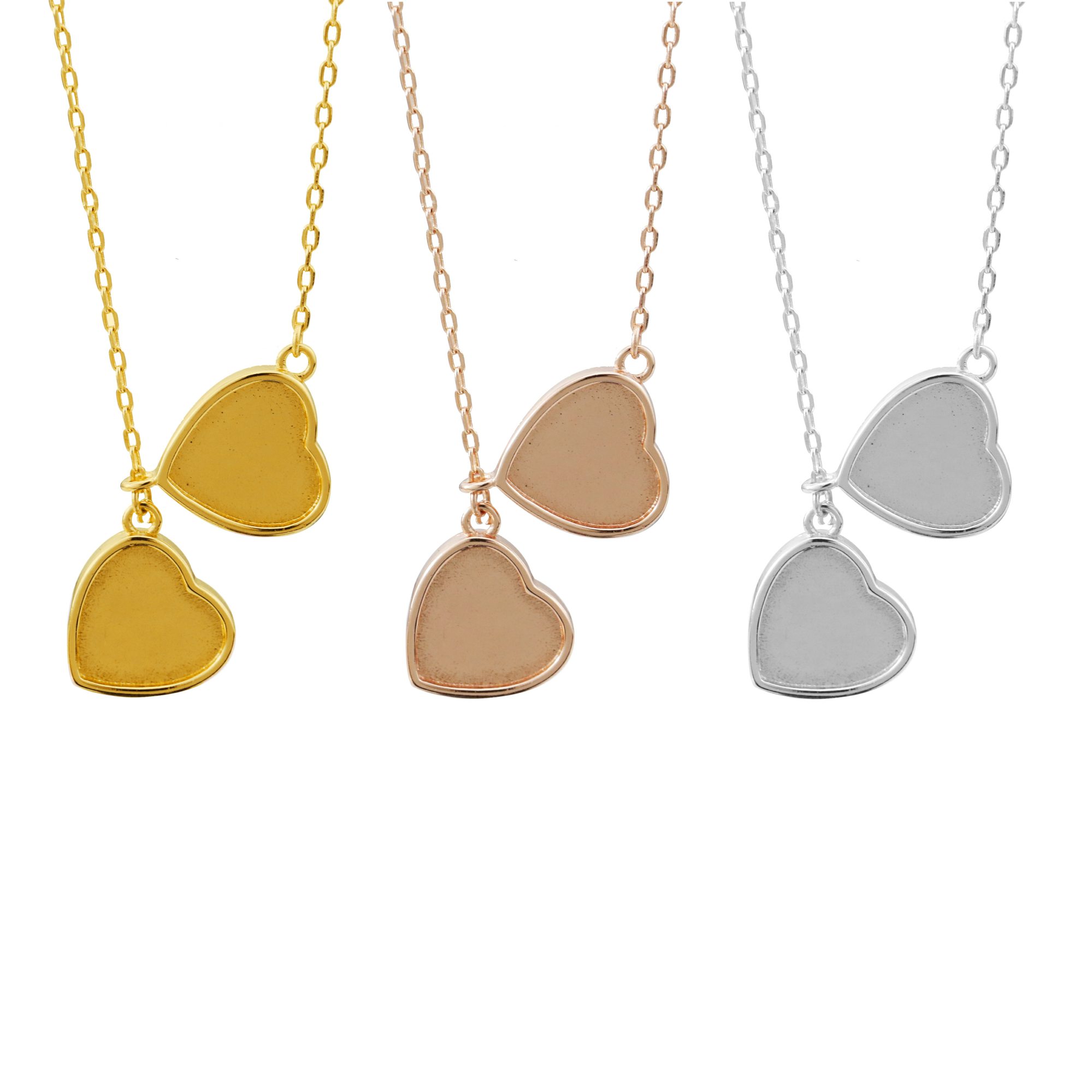 Pendentif Cœur Souvenir 10MM a - Bezels Set Pendant avis et prix
