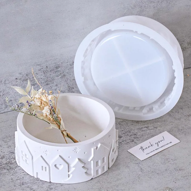 Moule en silicone Relief House - Coaster Mold Round avis et prix