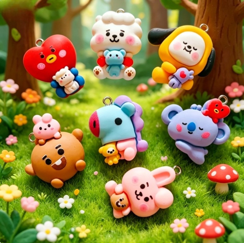 Breloques en résine BT21, 7 pi - Resin Craft Supplies avis et prix