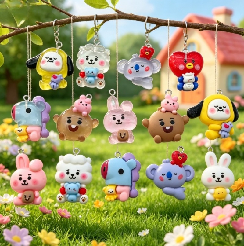Breloques en résine BT21, 7 pi - Resin Craft Supplies avis et prix