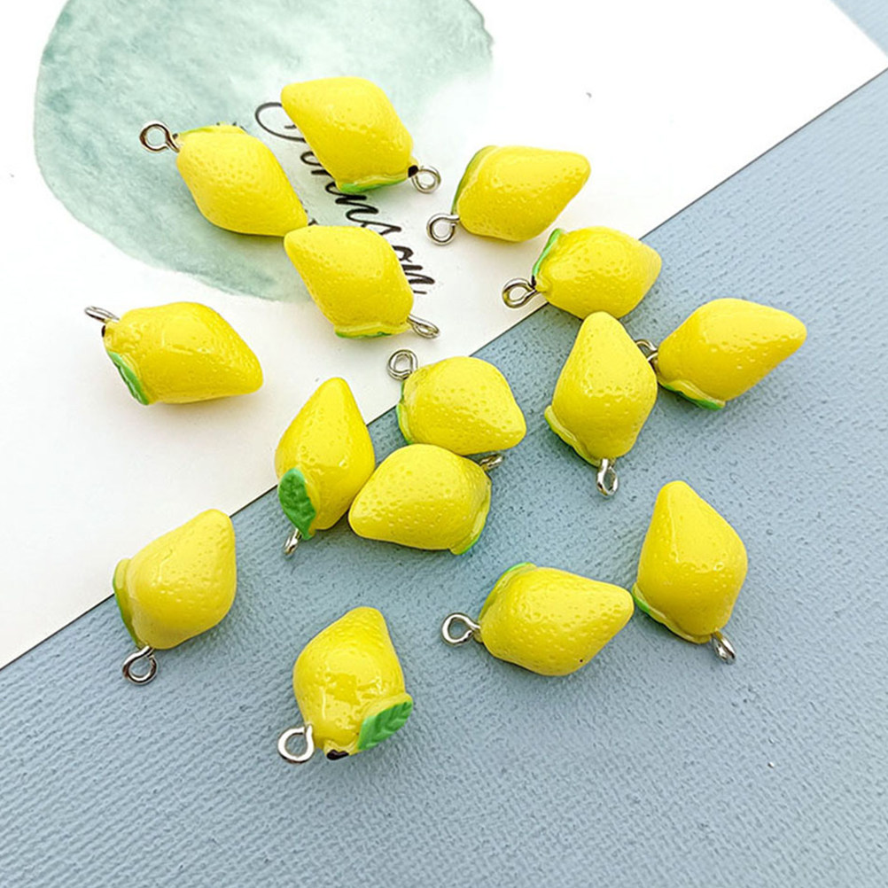 20 Breloques en Résine Citron  - Resin Craft Supplies avis et prix