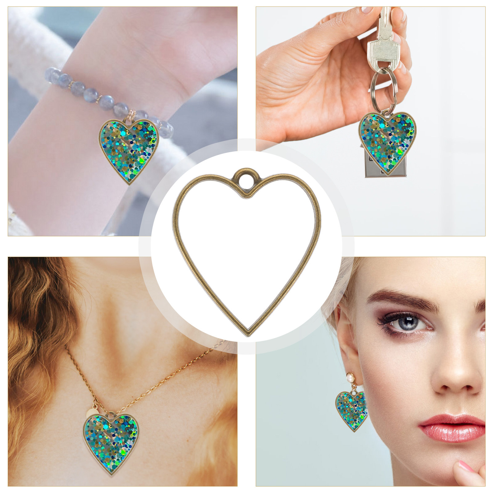 50 pièces de montures de bijou - Bezels Set Pendant avis et prix