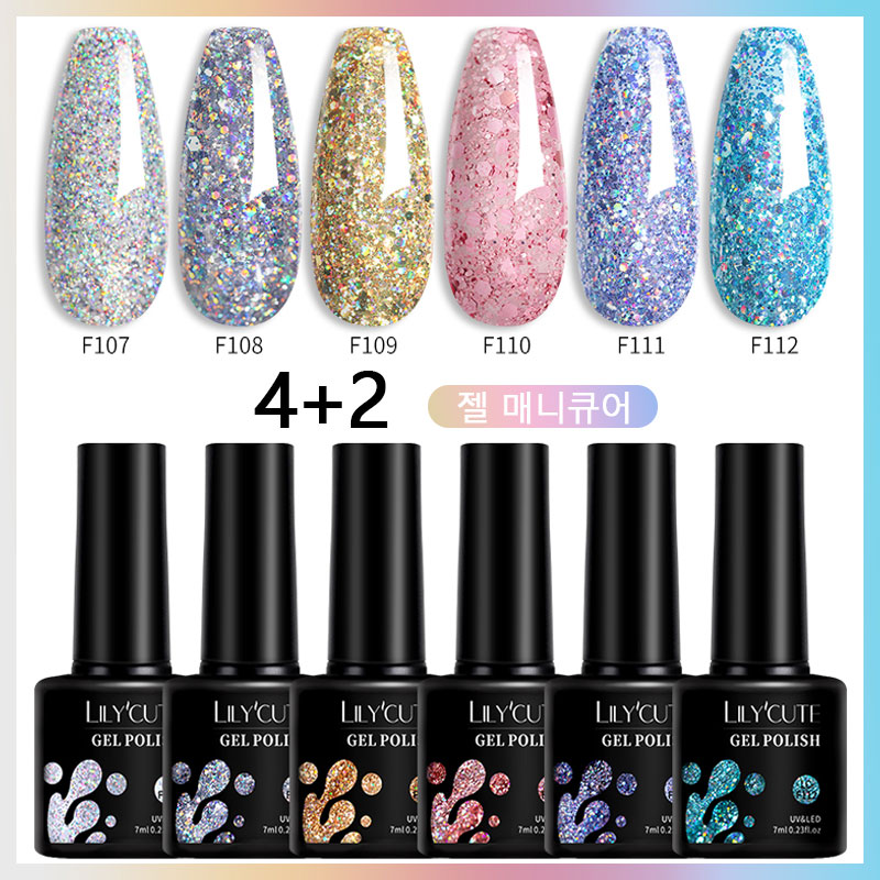 LILYCUTE 7ml 6 Pcs/Set Glitter - Resin Glitter Pack avis et prix