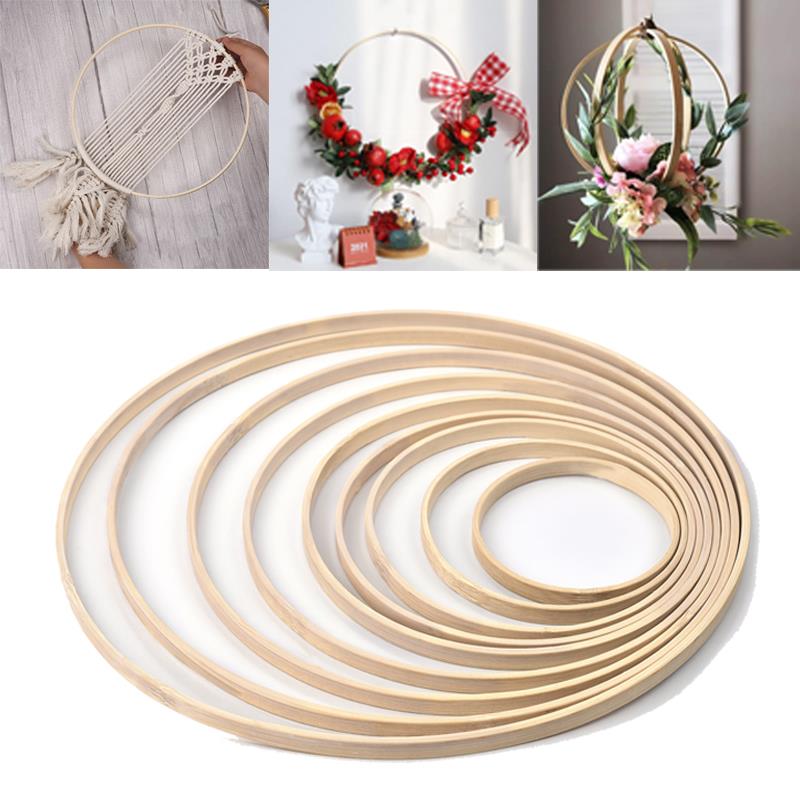 1/5Pcs 8-33cm En Bois BRICOLAG - Wood Ring Blank avis et prix